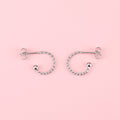 Tiny Twisted Hoop Earrings