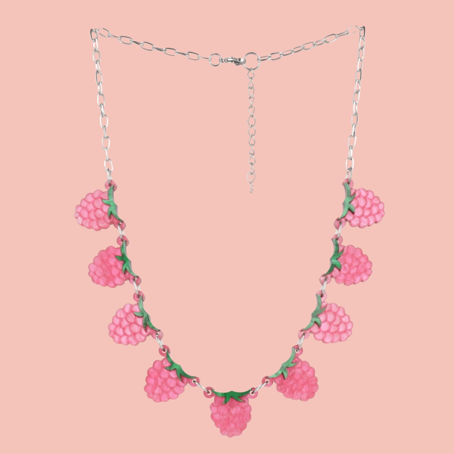 The Punnet Necklace - Raspberries